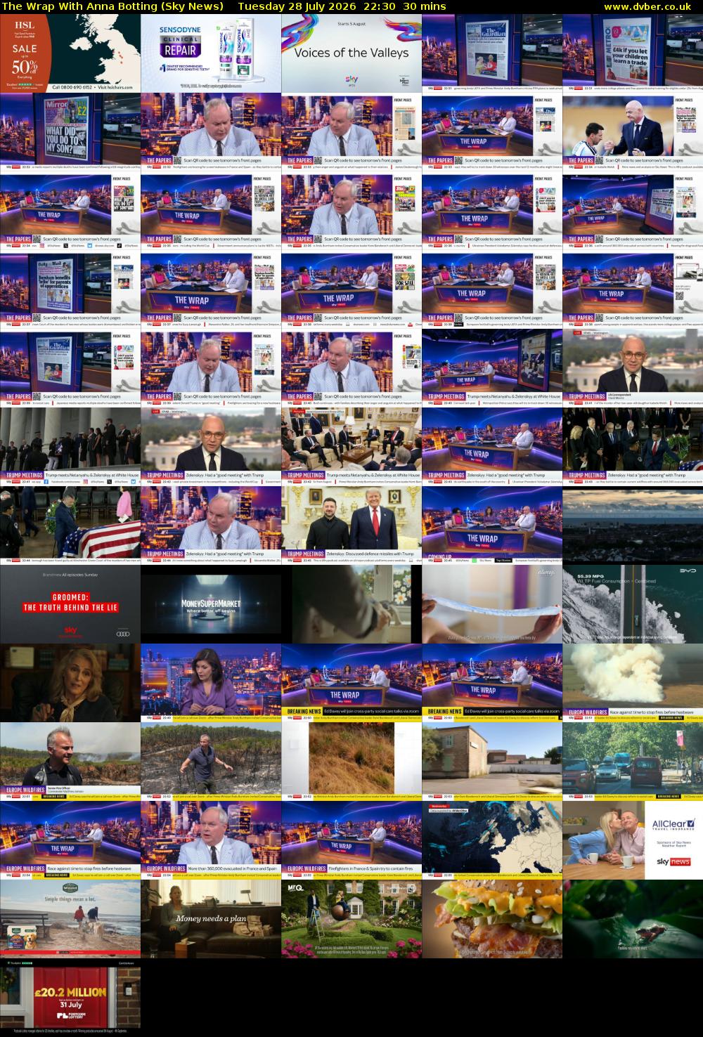 The Wrap With Anna Botting (Sky News) Tuesday 28 July 2026 22:30 - 23:00