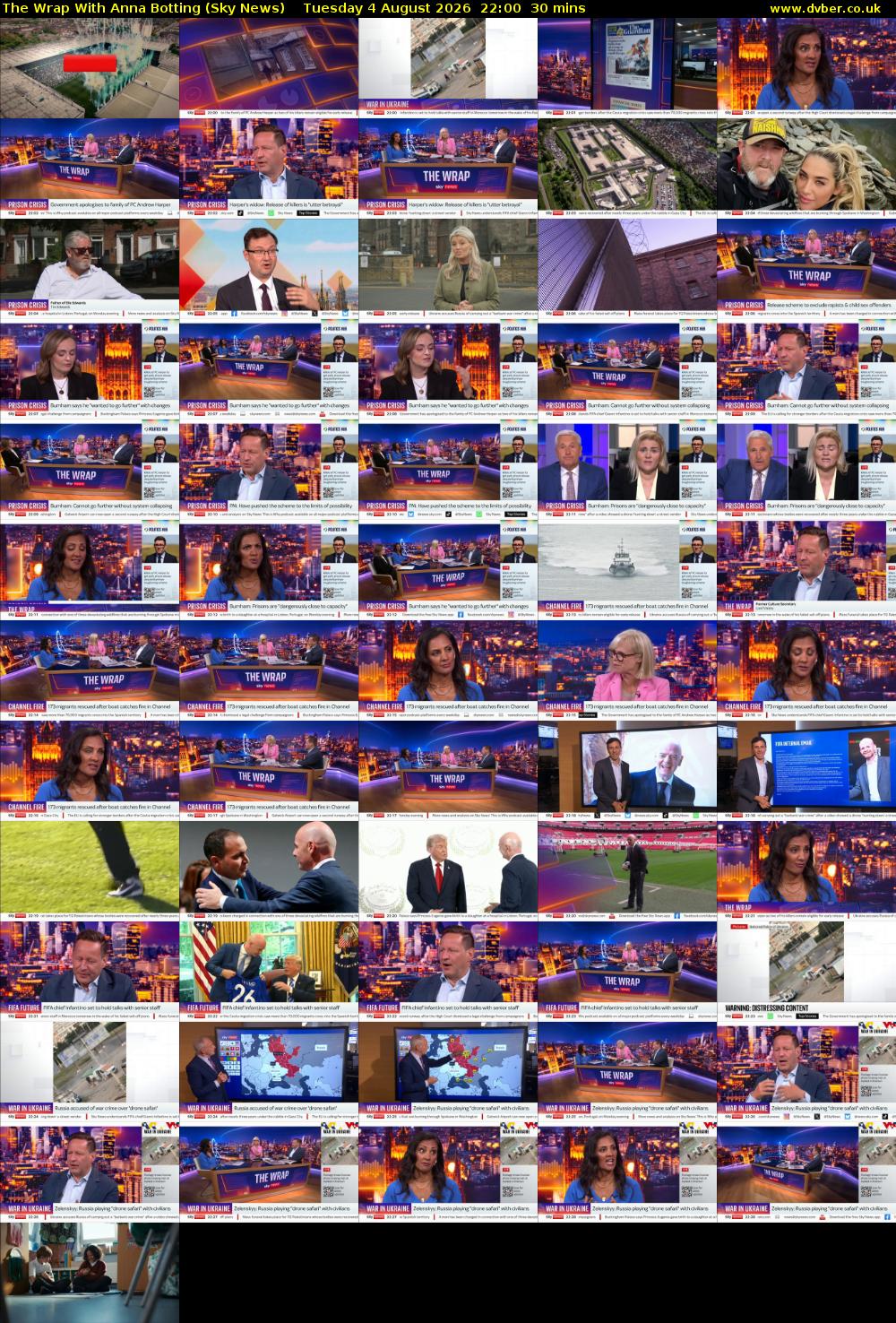 The Wrap With Anna Botting (Sky News) Tuesday 4 August 2026 22:00 - 22:30
