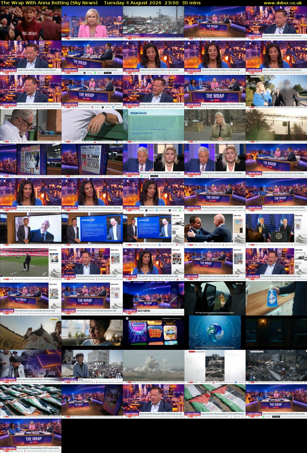 The Wrap With Anna Botting (Sky News) Tuesday 4 August 2026 23:00 - 23:30