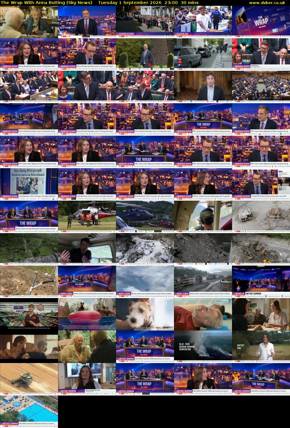 The Wrap With Anna Botting (Sky News) Tuesday 1 September 2026 23:00 - 23:30