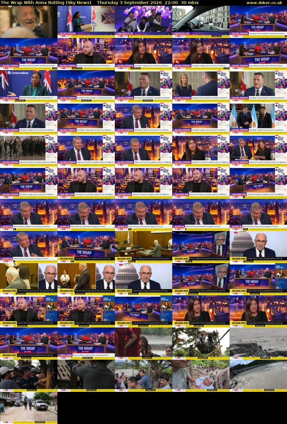 The Wrap With Anna Botting (Sky News) Thursday 3 September 2026 22:00 - 22:30