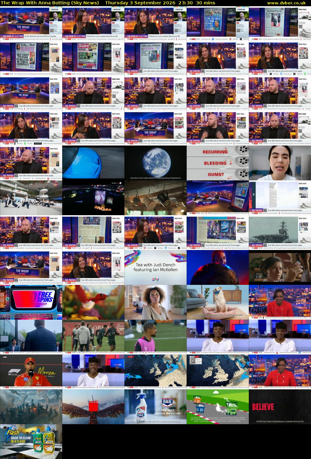 The Wrap With Anna Botting (Sky News) Thursday 3 September 2026 23:30 - 00:00
