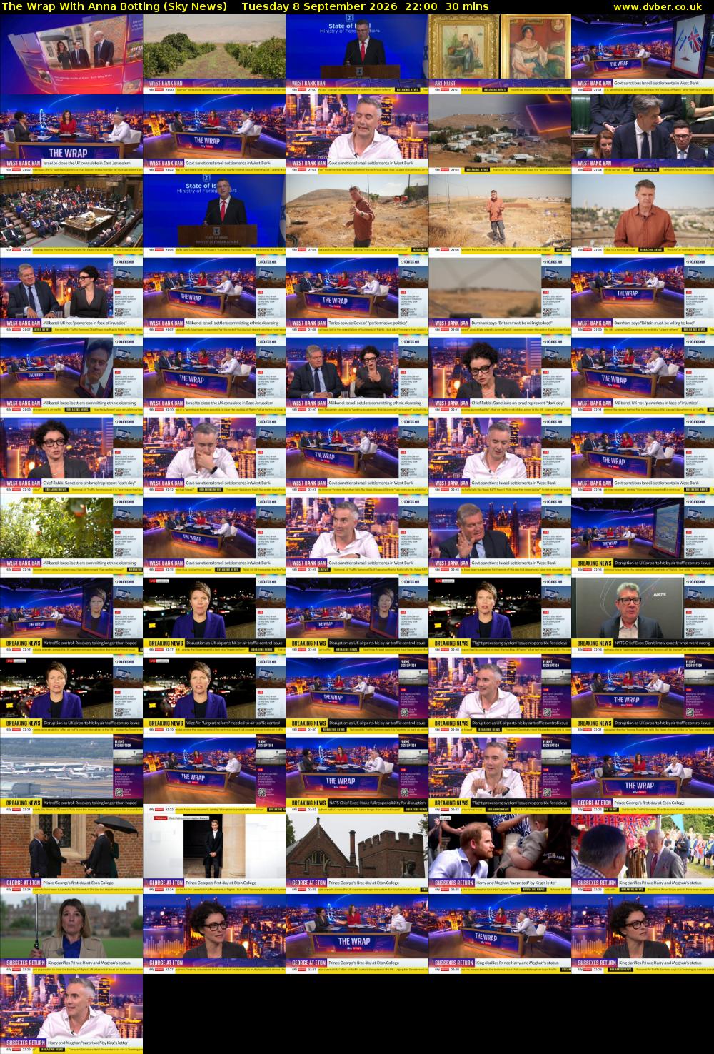 The Wrap With Anna Botting (Sky News) Tuesday 8 September 2026 22:00 - 22:30