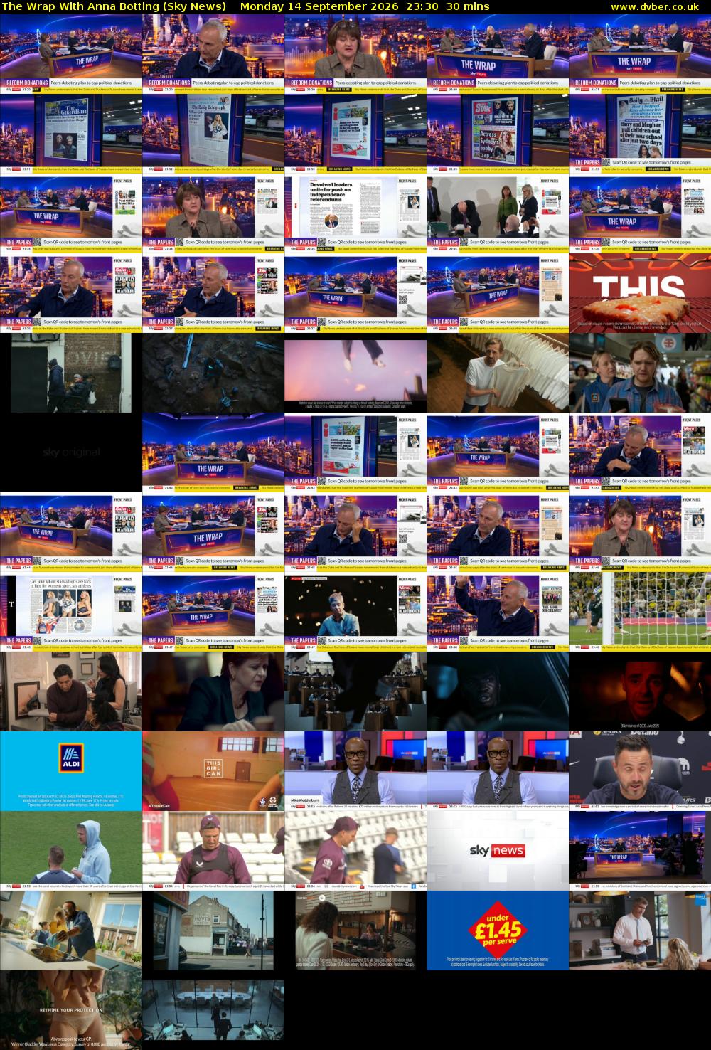 The Wrap With Anna Botting (Sky News) Monday 14 September 2026 23:30 - 00:00