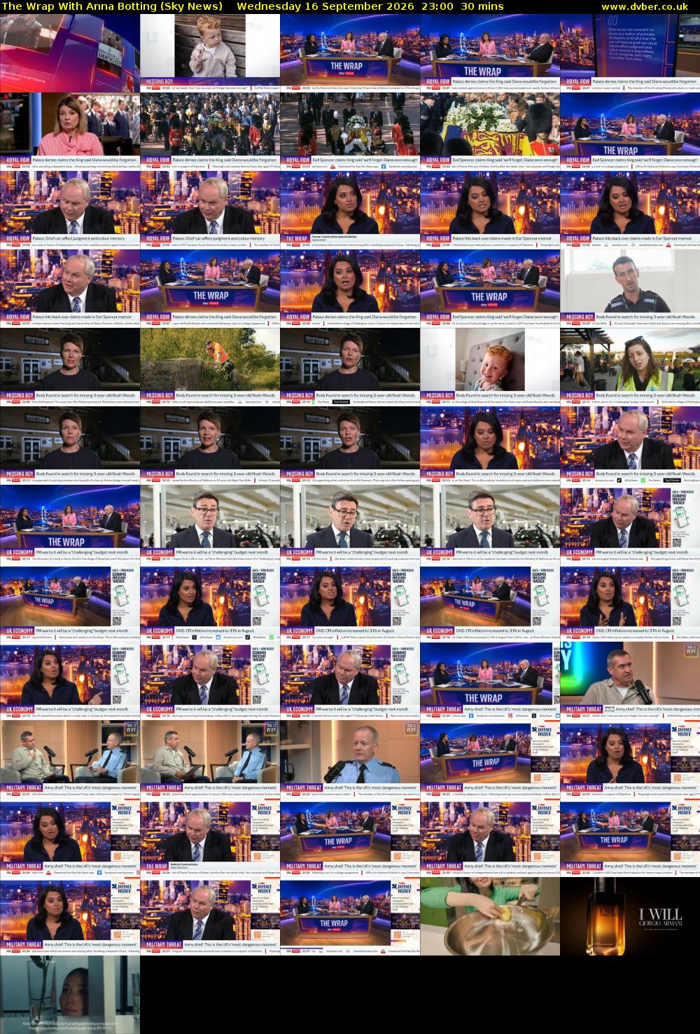 The Wrap With Anna Botting (Sky News) Wednesday 16 September 2026 23:00 - 23:30