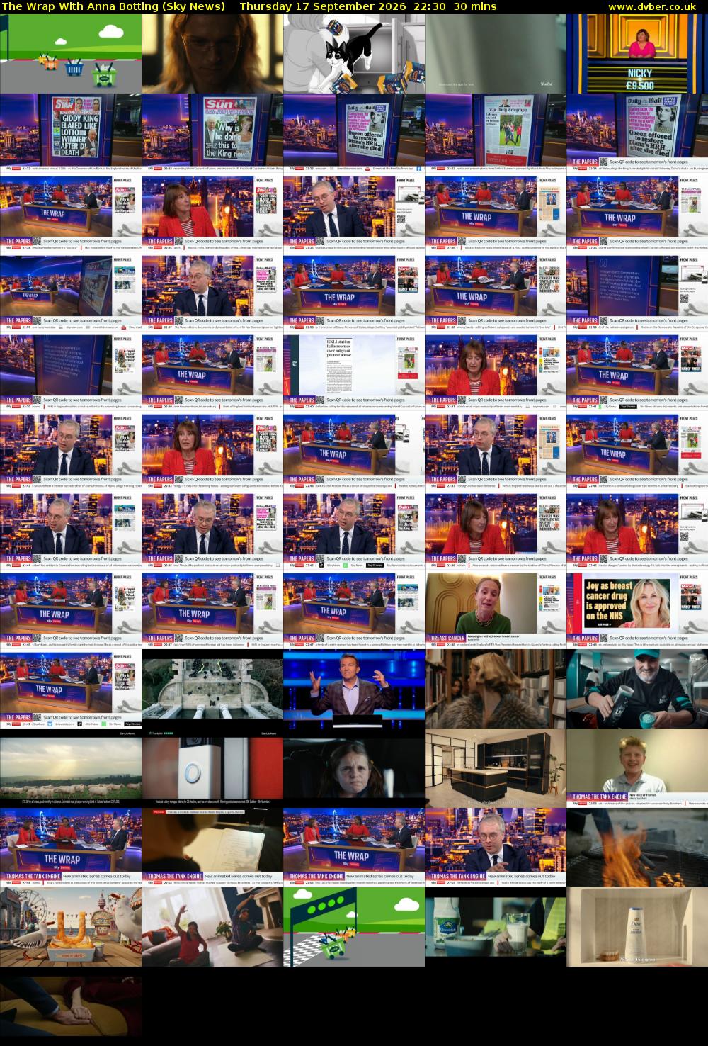 The Wrap With Anna Botting (Sky News) Thursday 17 September 2026 22:30 - 23:00