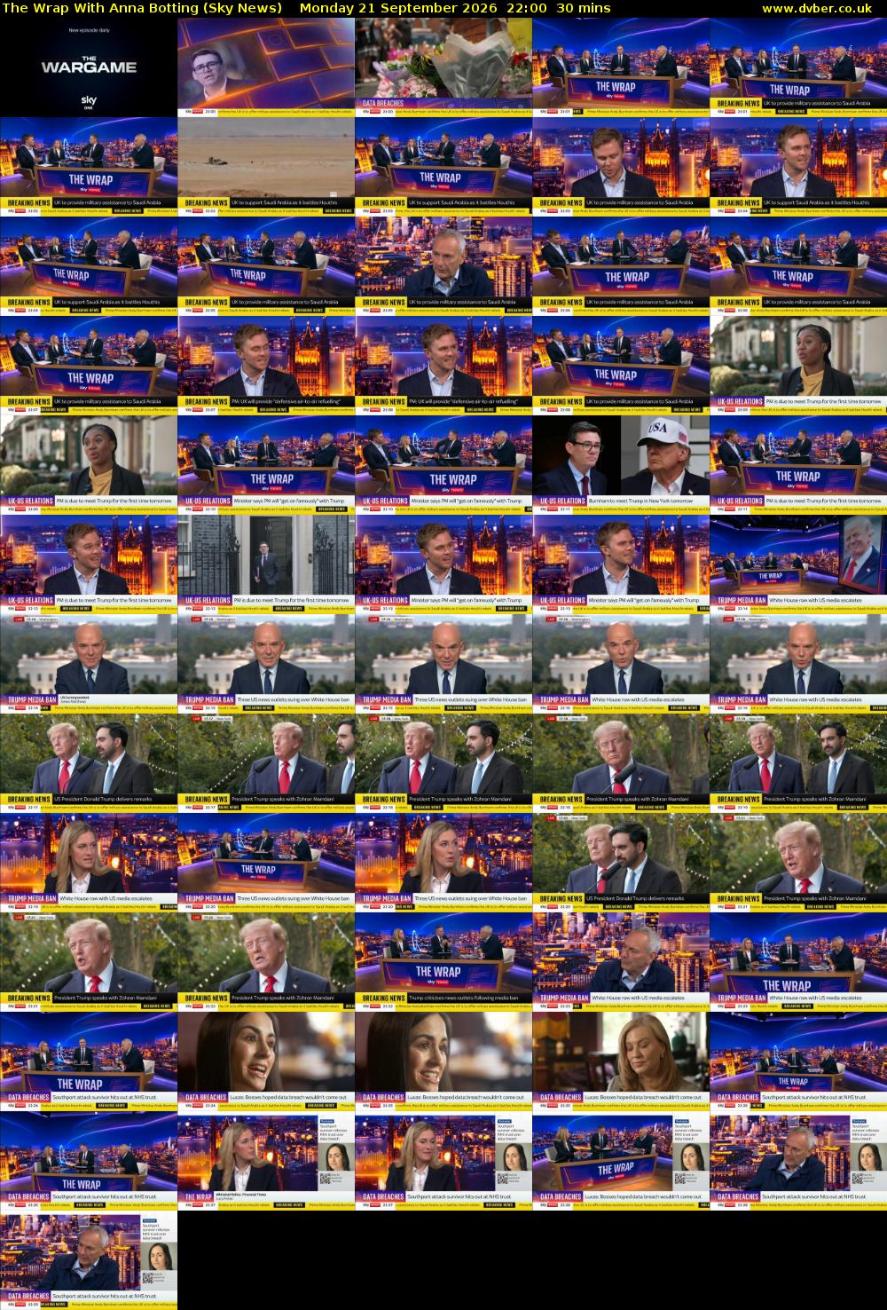 The Wrap With Anna Botting (Sky News) Monday 21 September 2026 22:00 - 22:30