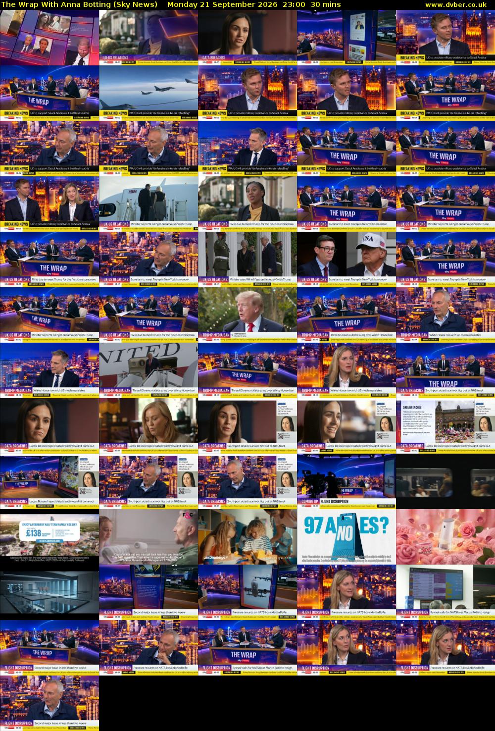 The Wrap With Anna Botting (Sky News) Monday 21 September 2026 23:00 - 23:30