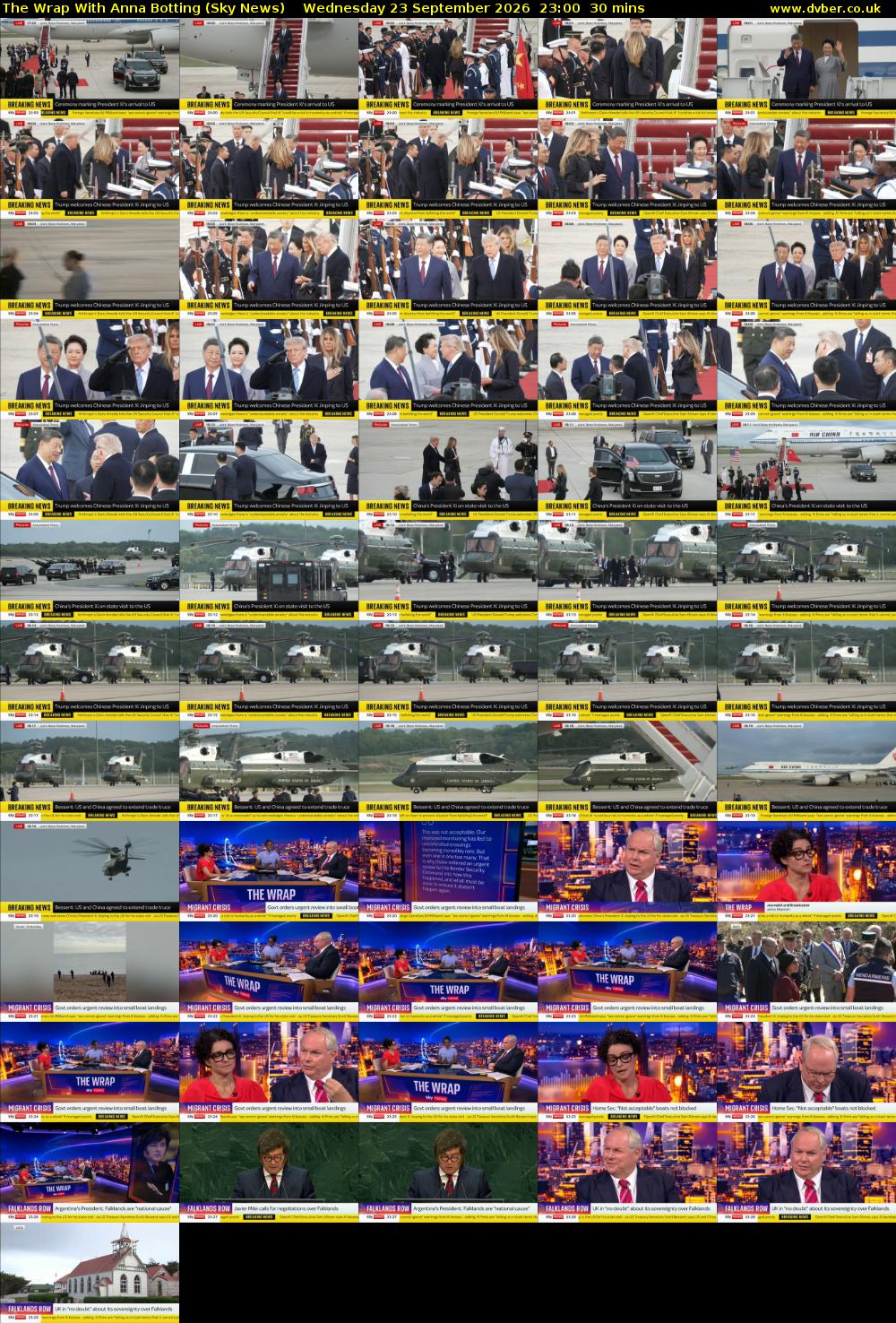 The Wrap With Anna Botting (Sky News) Wednesday 23 September 2026 23:00 - 23:30