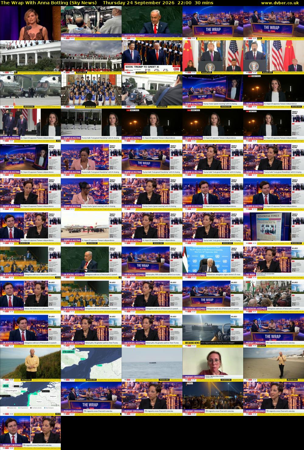 The Wrap With Anna Botting (Sky News) Thursday 24 September 2026 22:00 - 22:30