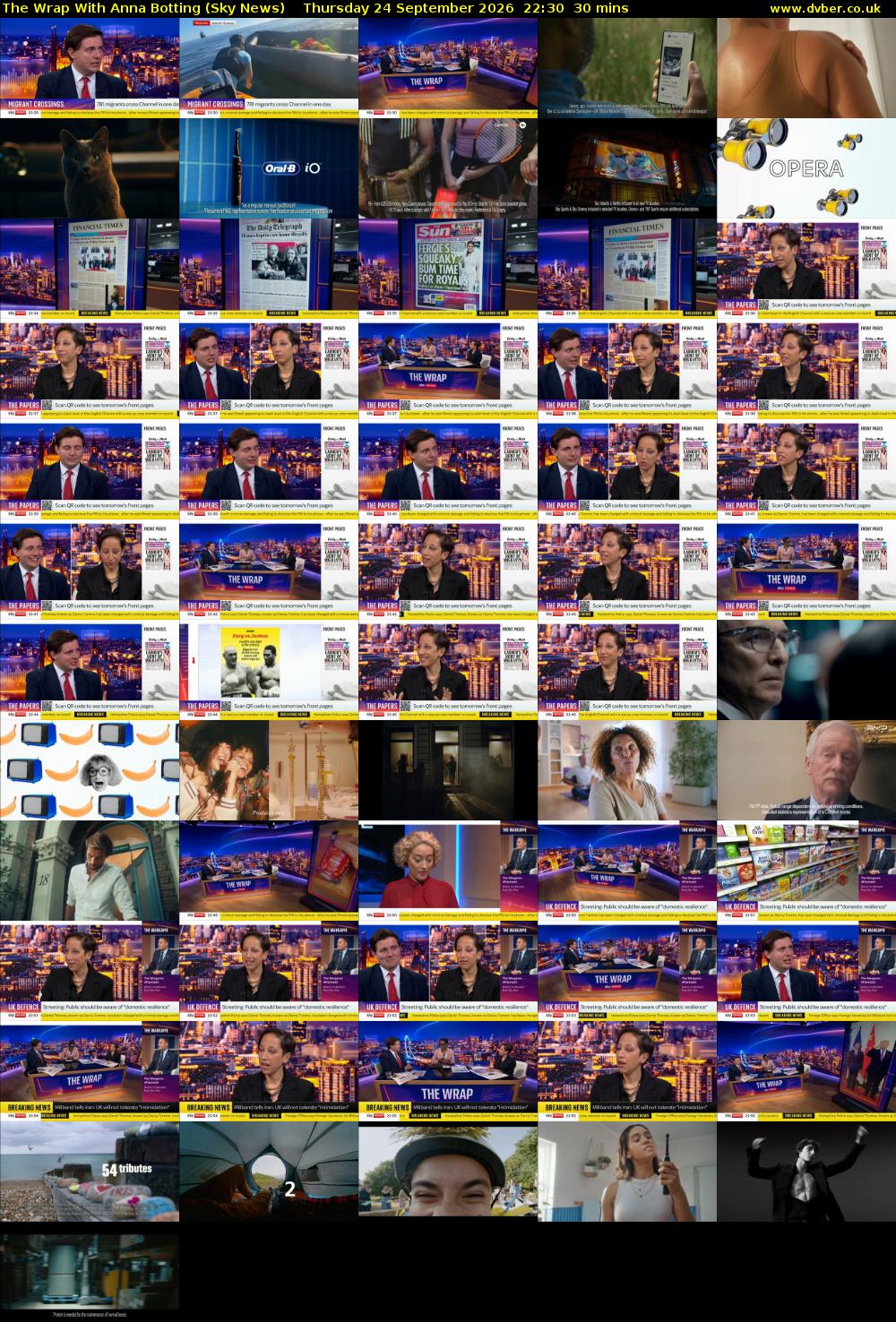 The Wrap With Anna Botting (Sky News) Thursday 24 September 2026 22:30 - 23:00
