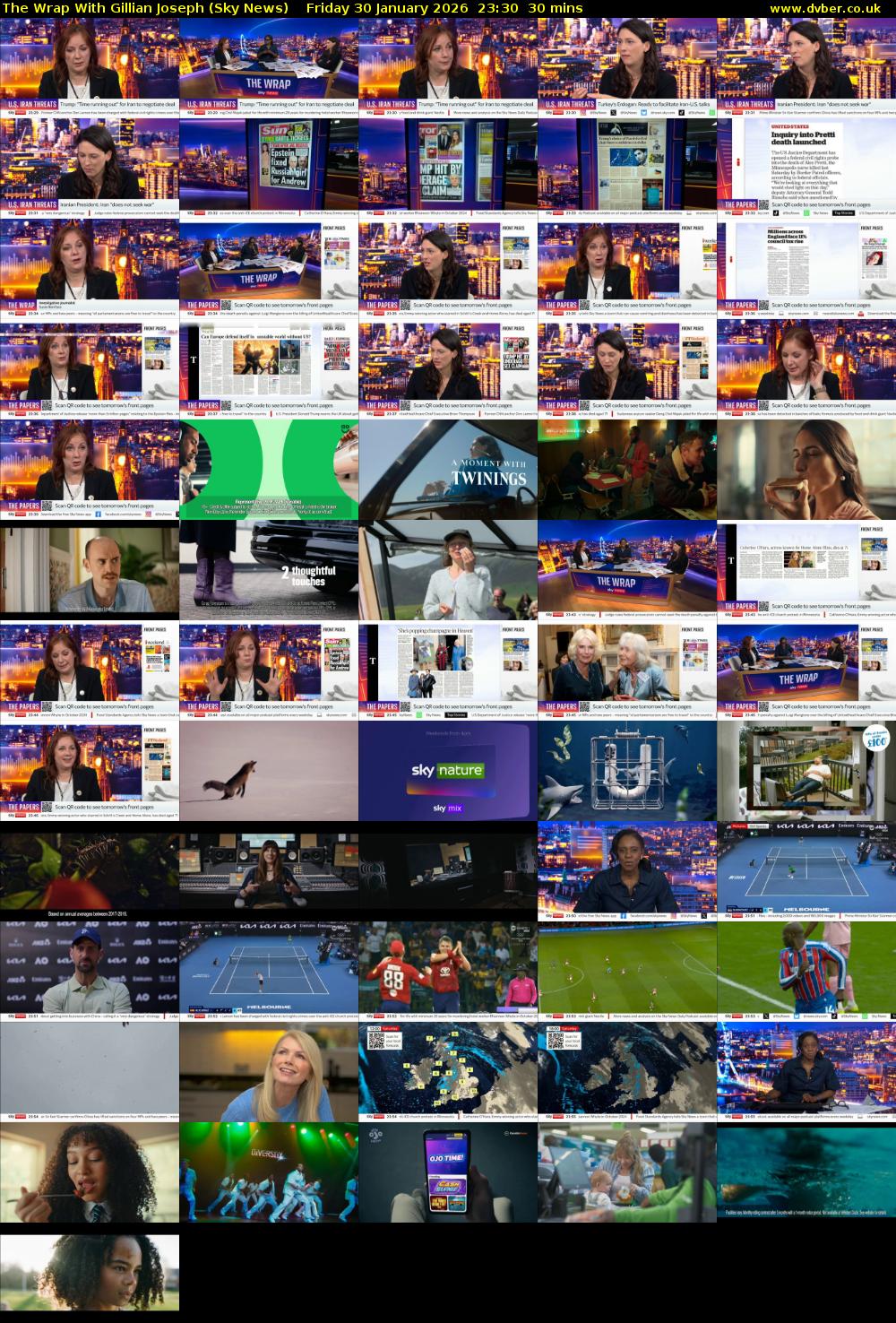 The Wrap With Gillian Joseph (Sky News) Friday 30 January 2026 23:30 - 00:00