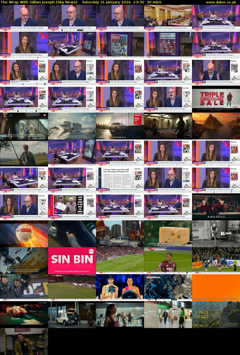 The Wrap With Gillian Joseph (Sky News) Saturday 31 January 2026 23:30 - 00:00