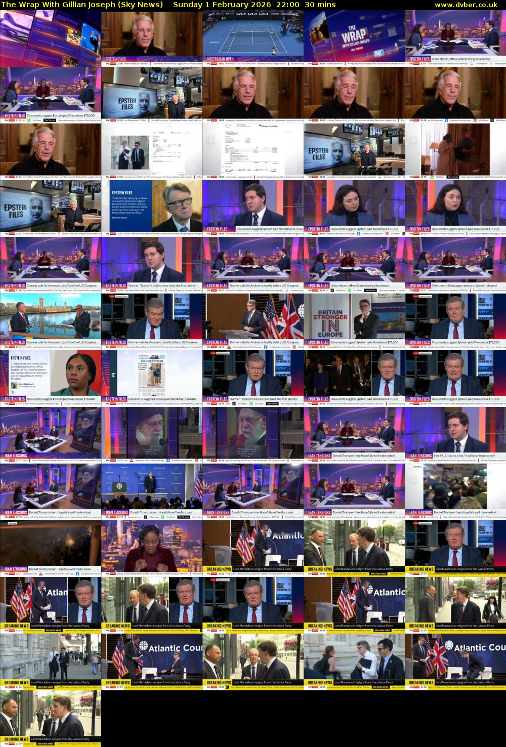 The Wrap With Gillian Joseph (Sky News) Sunday 1 February 2026 22:00 - 22:30