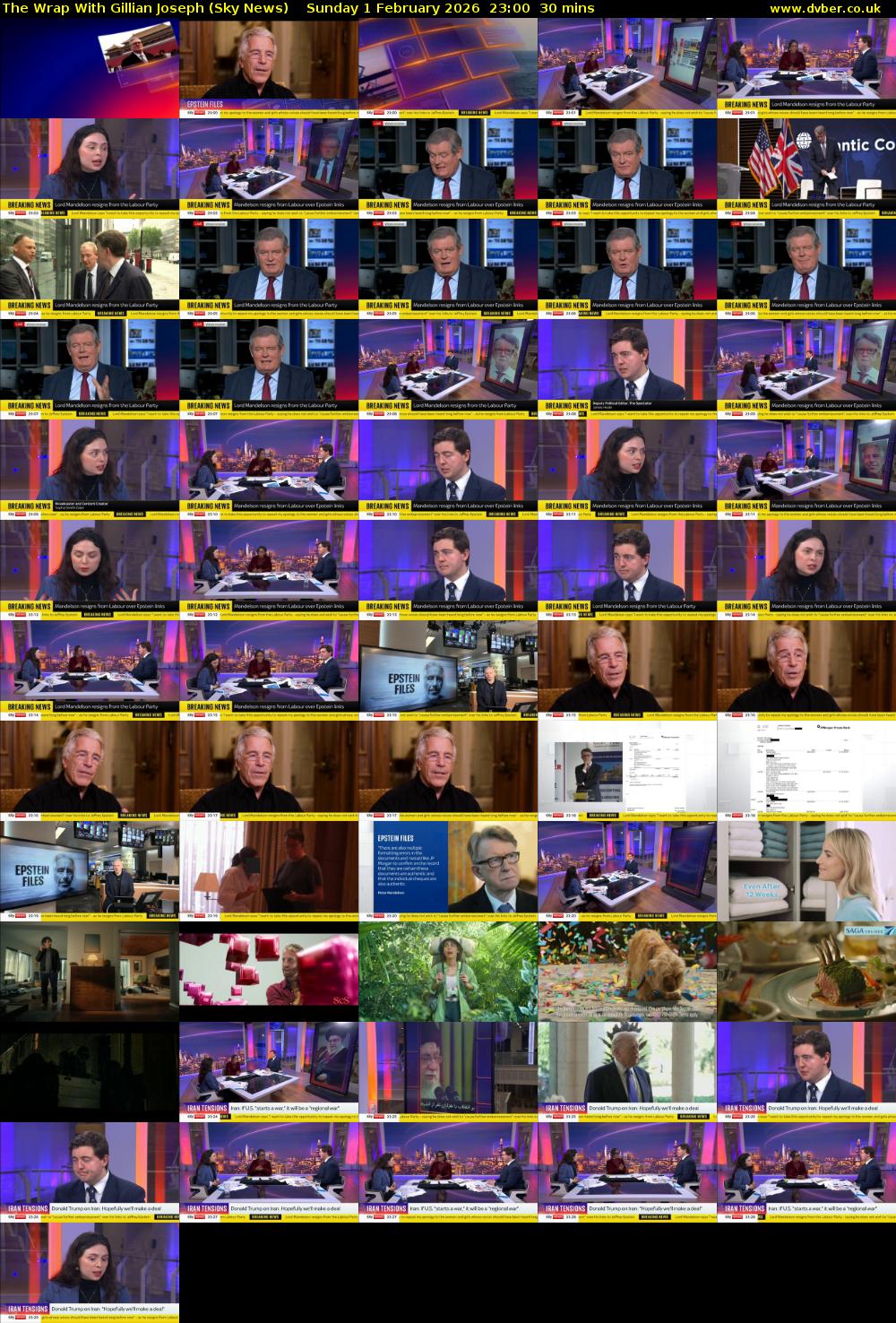 The Wrap With Gillian Joseph (Sky News) Sunday 1 February 2026 23:00 - 23:30