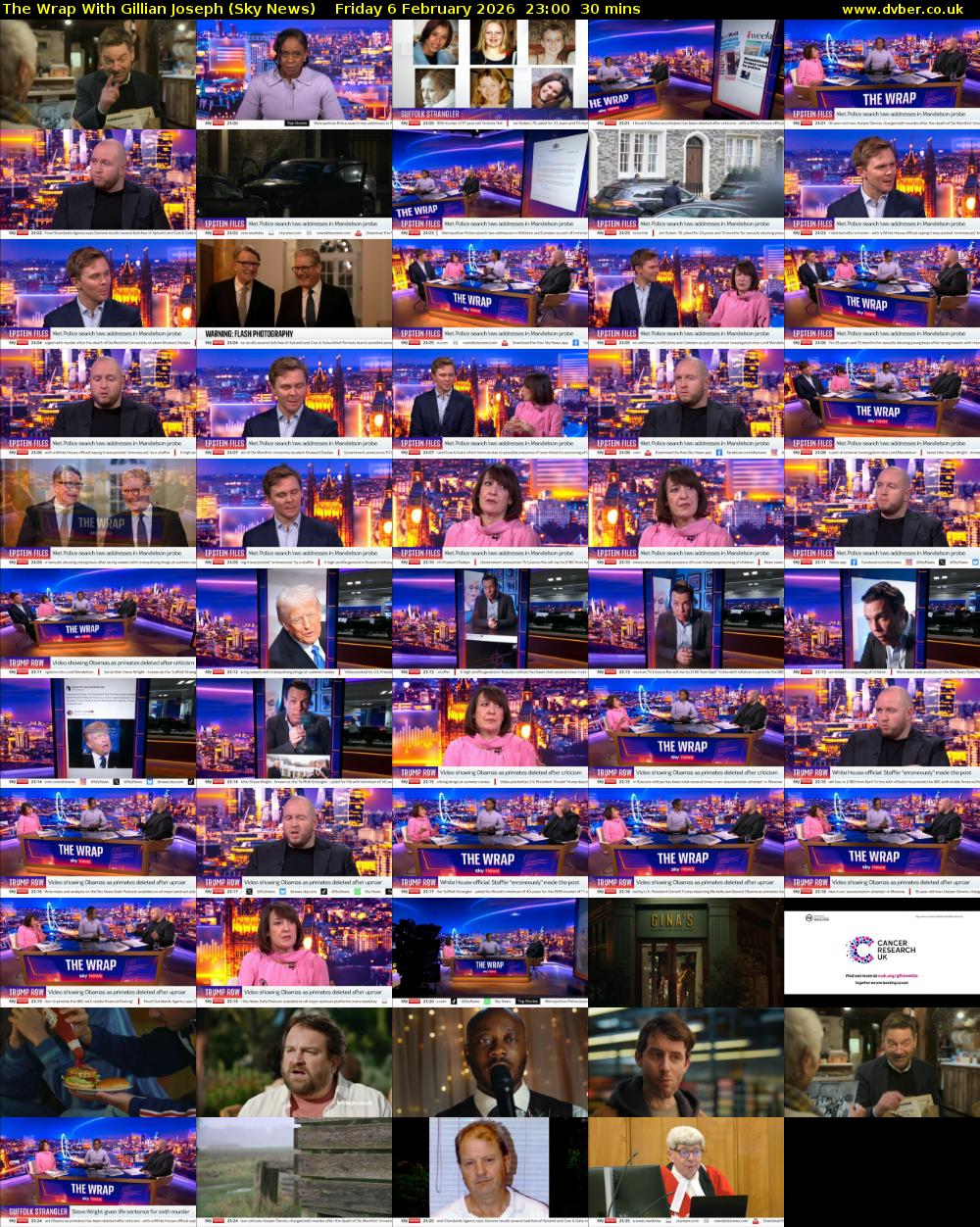 The Wrap With Gillian Joseph (Sky News) Friday 6 February 2026 23:00 - 23:30
