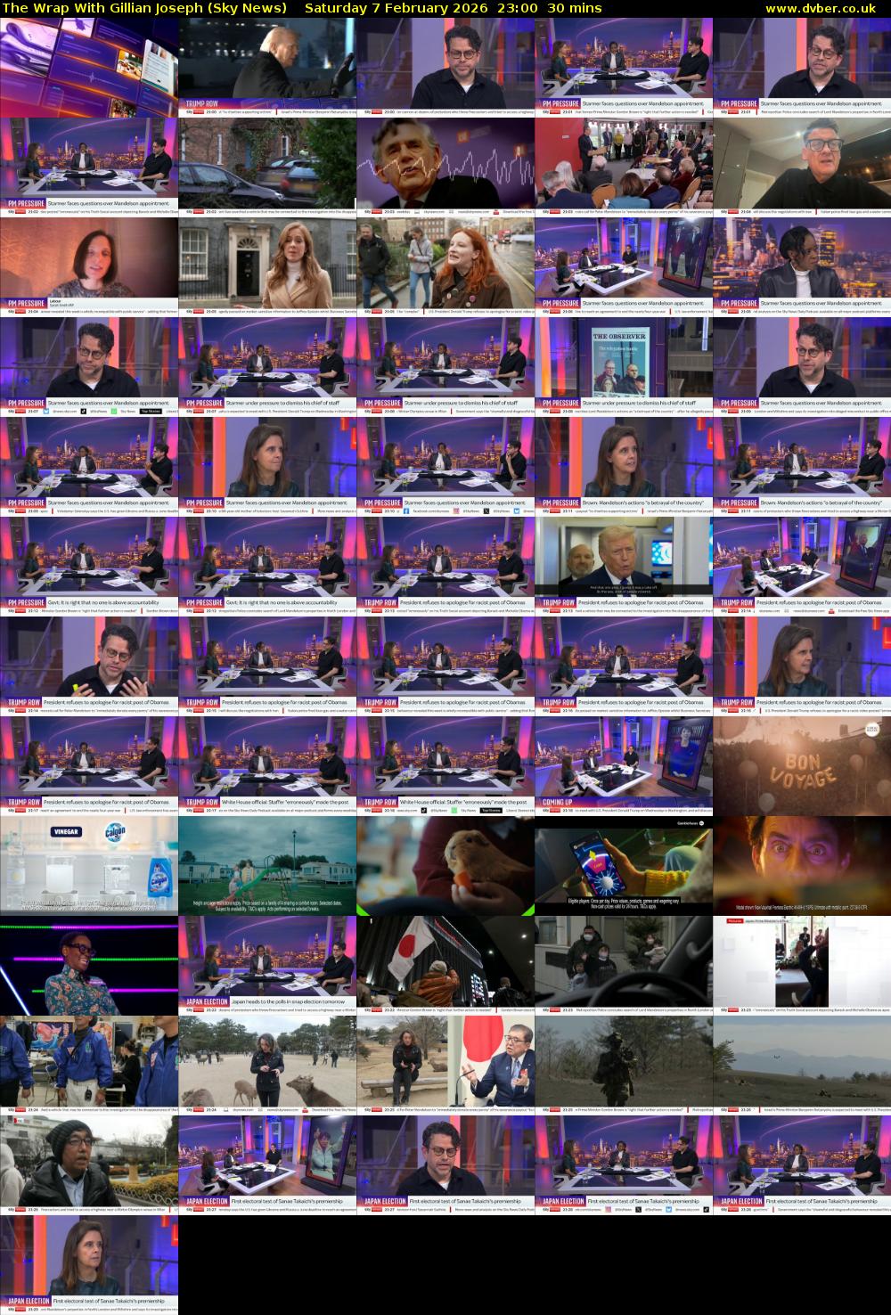 The Wrap With Gillian Joseph (Sky News) Saturday 7 February 2026 23:00 - 23:30