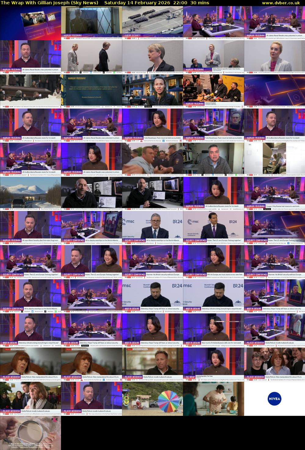 The Wrap With Gillian Joseph (Sky News) Saturday 14 February 2026 22:00 - 22:30