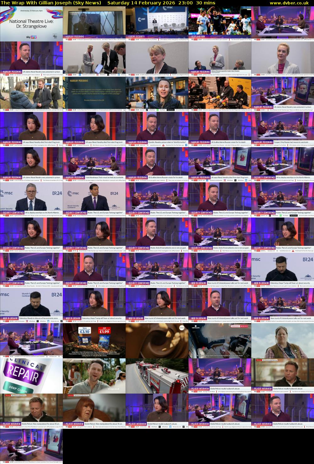 The Wrap With Gillian Joseph (Sky News) Saturday 14 February 2026 23:00 - 23:30