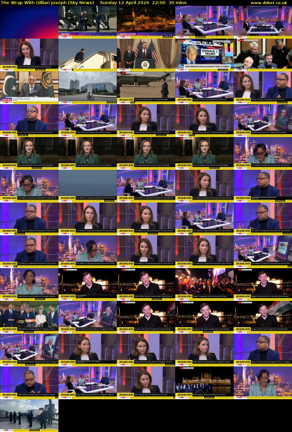 The Wrap With Gillian Joseph (Sky News) Sunday 12 April 2026 22:00 - 22:30