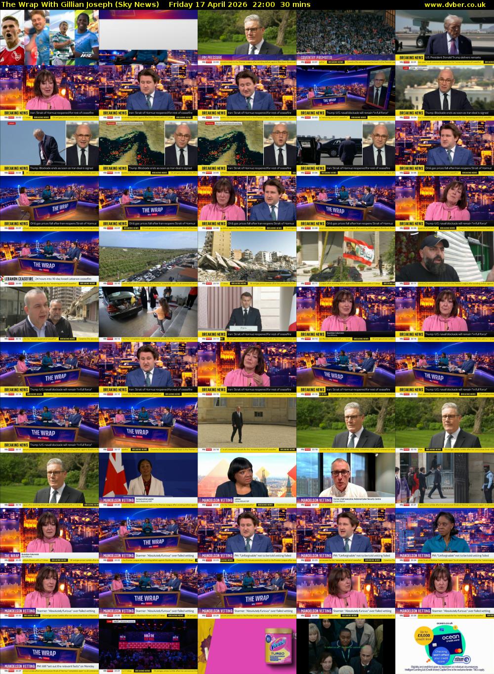 The Wrap With Gillian Joseph (Sky News) Friday 17 April 2026 22:00 - 22:30