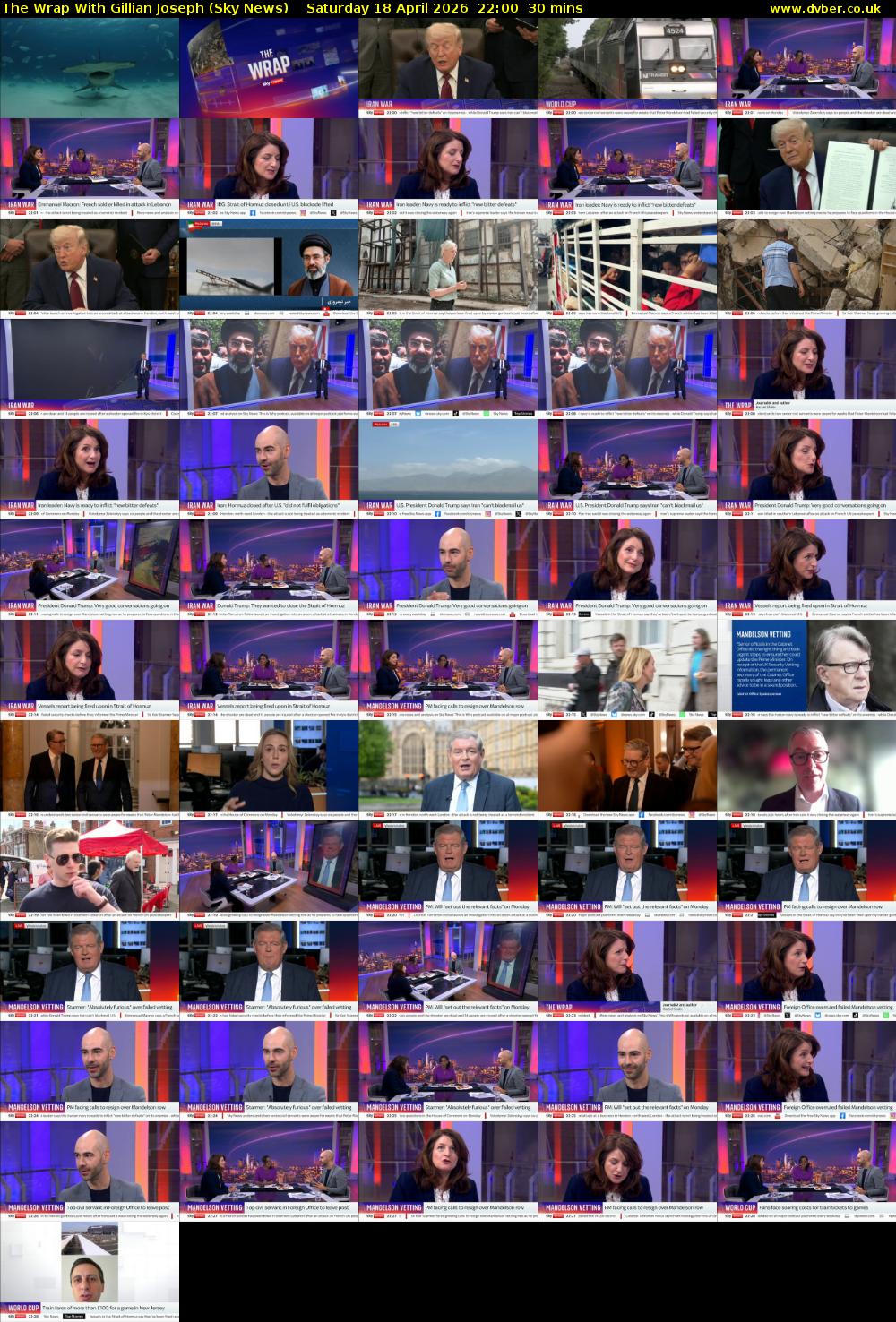 The Wrap With Gillian Joseph (Sky News) Saturday 18 April 2026 22:00 - 22:30