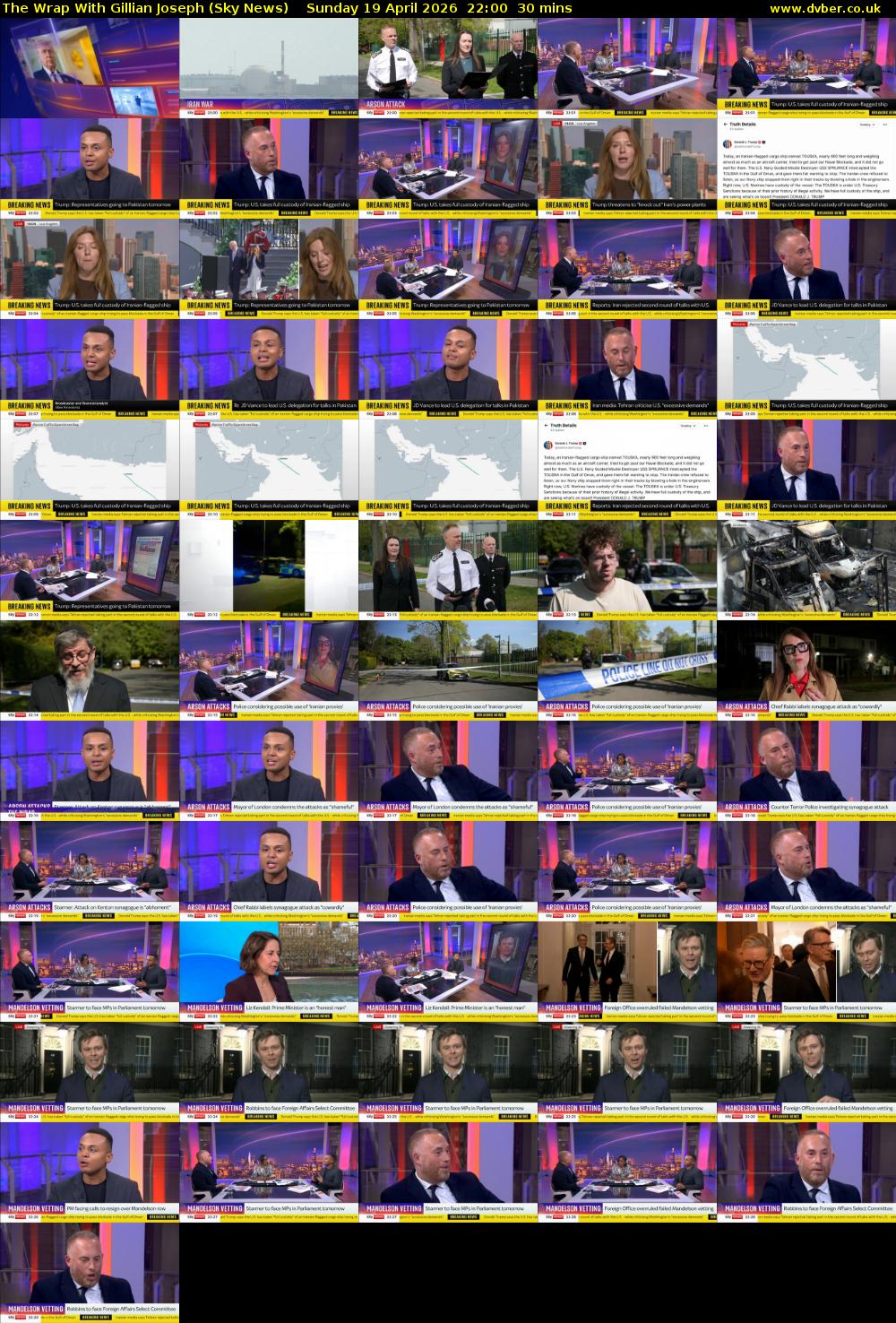 The Wrap With Gillian Joseph (Sky News) Sunday 19 April 2026 22:00 - 22:30