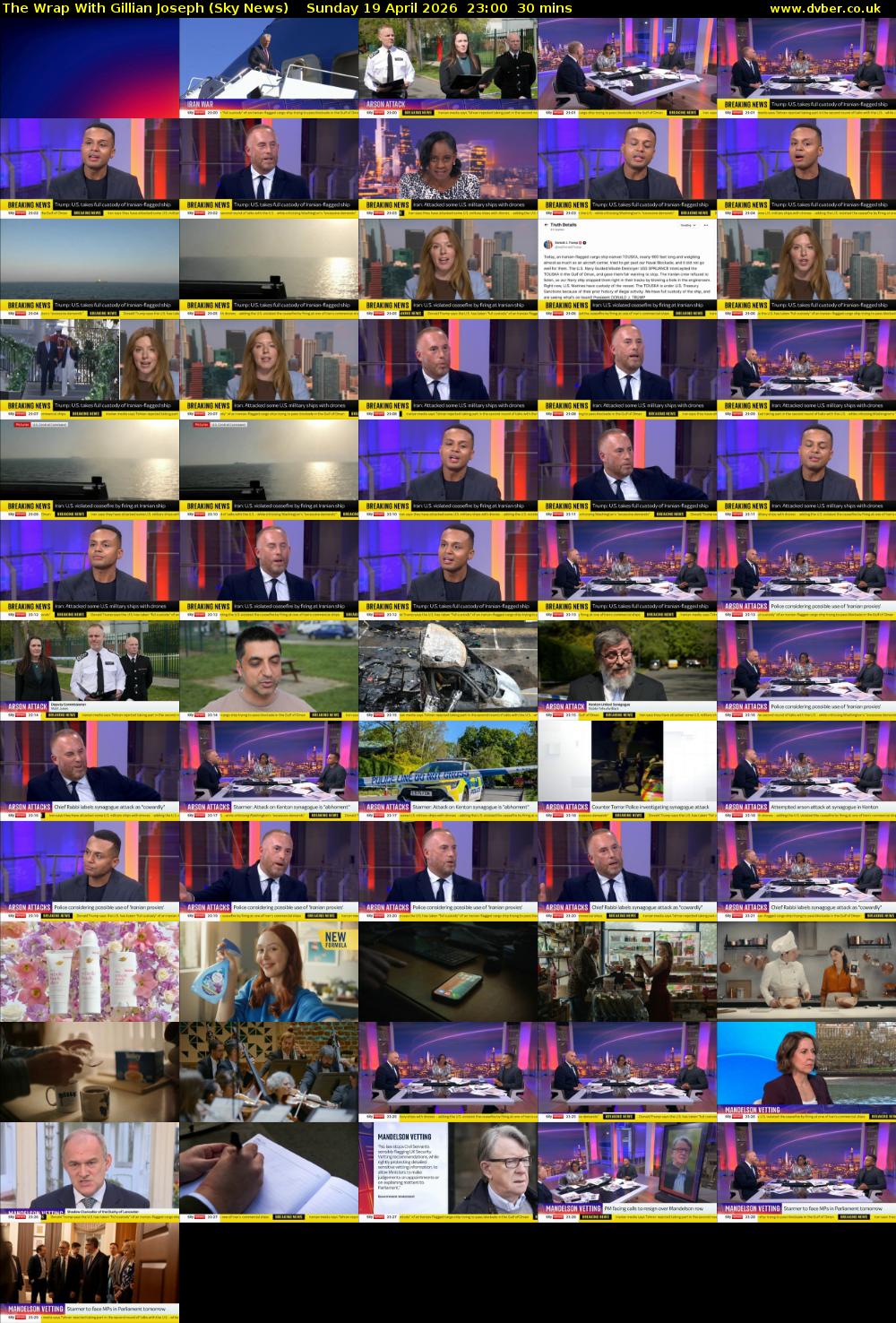 The Wrap With Gillian Joseph (Sky News) Sunday 19 April 2026 23:00 - 23:30