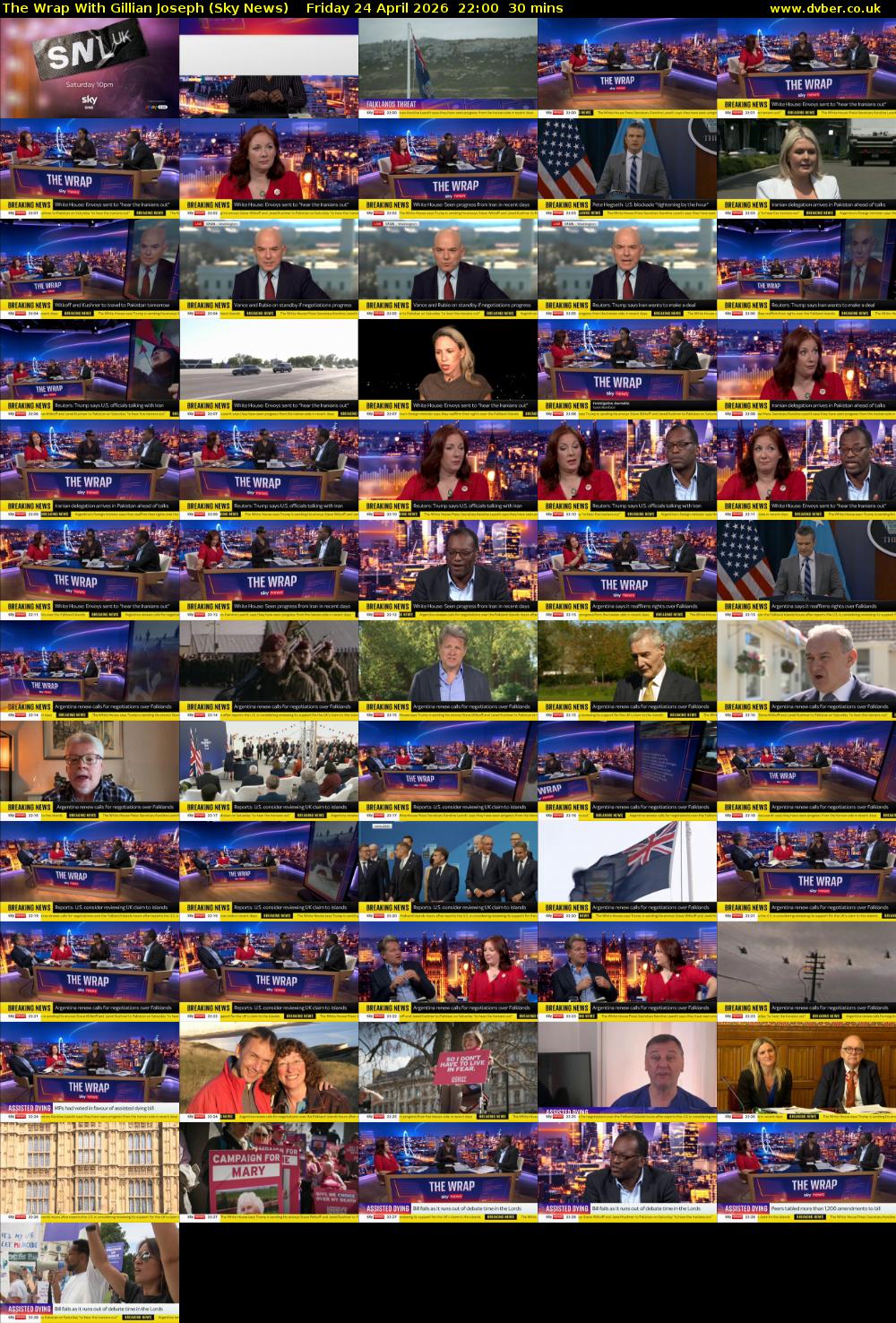 The Wrap With Gillian Joseph (Sky News) Friday 24 April 2026 22:00 - 22:30