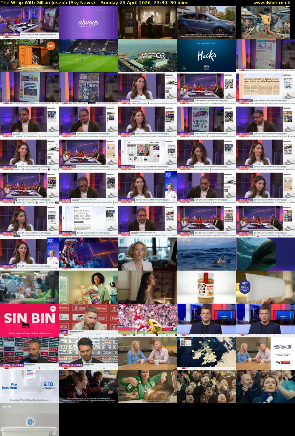 The Wrap With Gillian Joseph (Sky News) Sunday 26 April 2026 23:30 - 00:00
