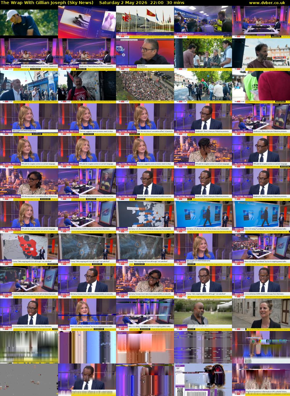 The Wrap With Gillian Joseph (Sky News) Saturday 2 May 2026 22:00 - 22:30