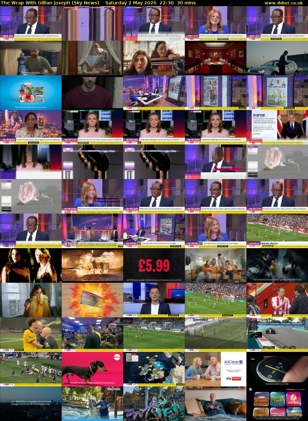 The Wrap With Gillian Joseph (Sky News) Saturday 2 May 2026 22:30 - 23:00