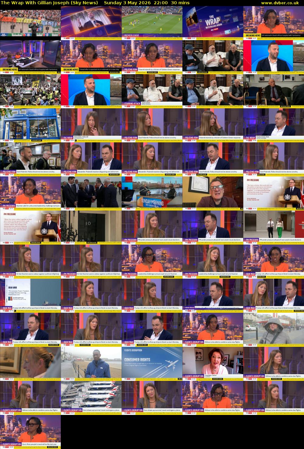 The Wrap With Gillian Joseph (Sky News) Sunday 3 May 2026 22:00 - 22:30