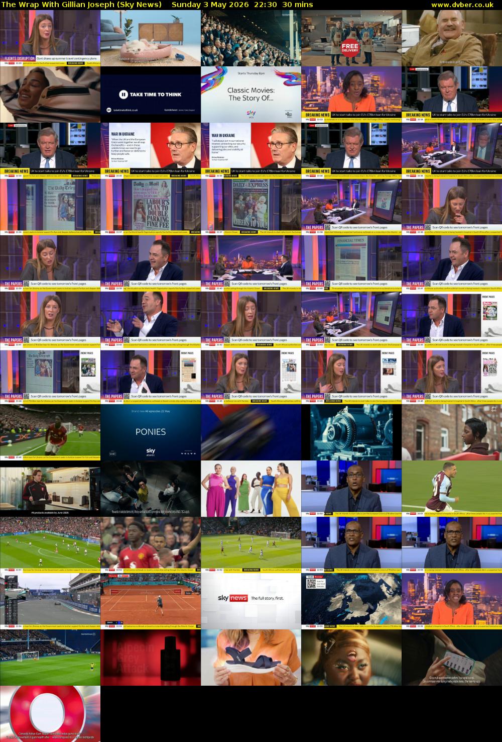 The Wrap With Gillian Joseph (Sky News) Sunday 3 May 2026 22:30 - 23:00