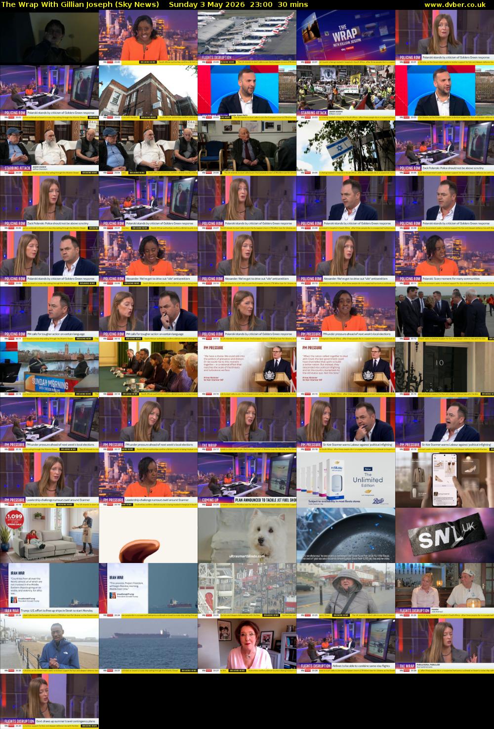 The Wrap With Gillian Joseph (Sky News) Sunday 3 May 2026 23:00 - 23:30