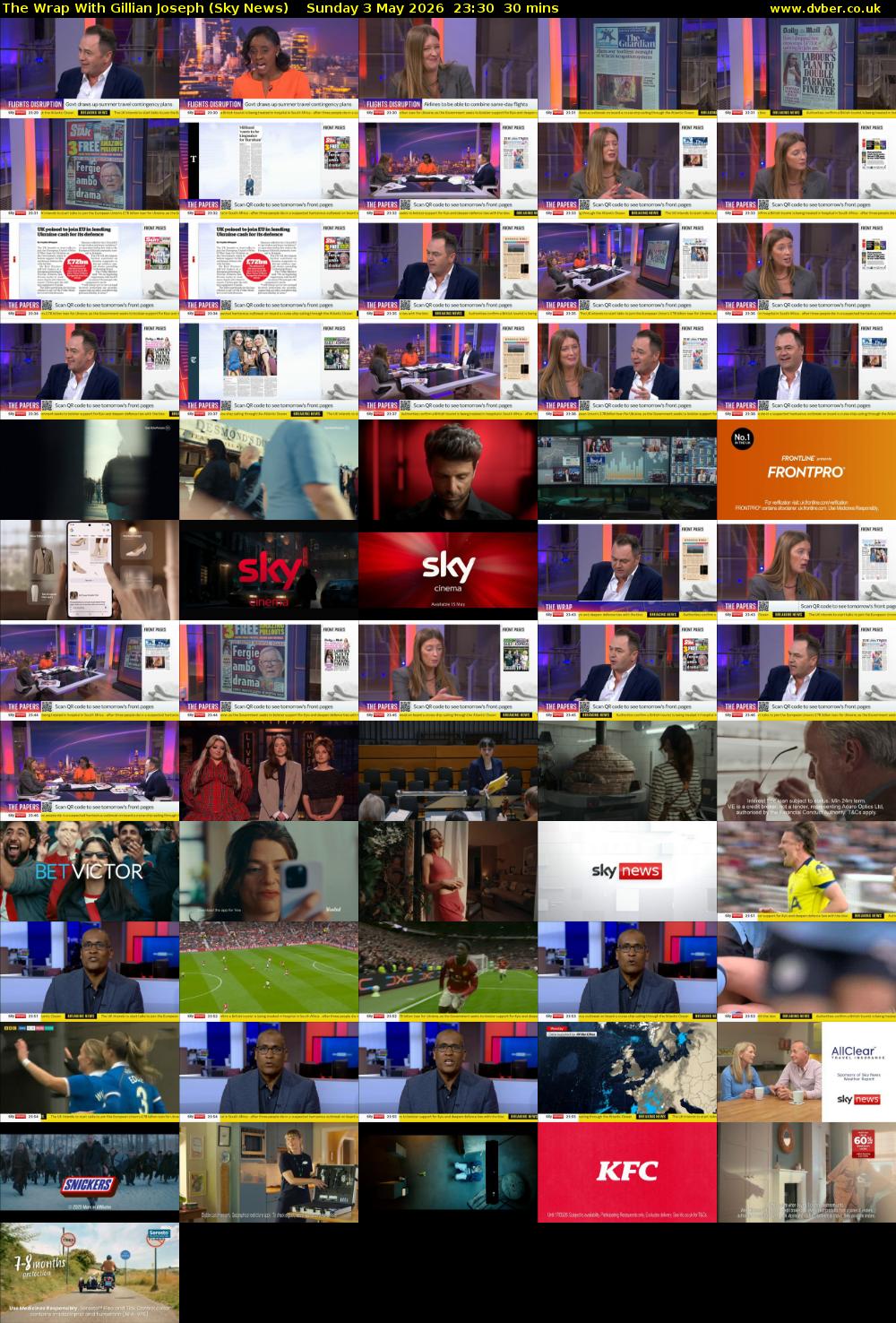 The Wrap With Gillian Joseph (Sky News) Sunday 3 May 2026 23:30 - 00:00