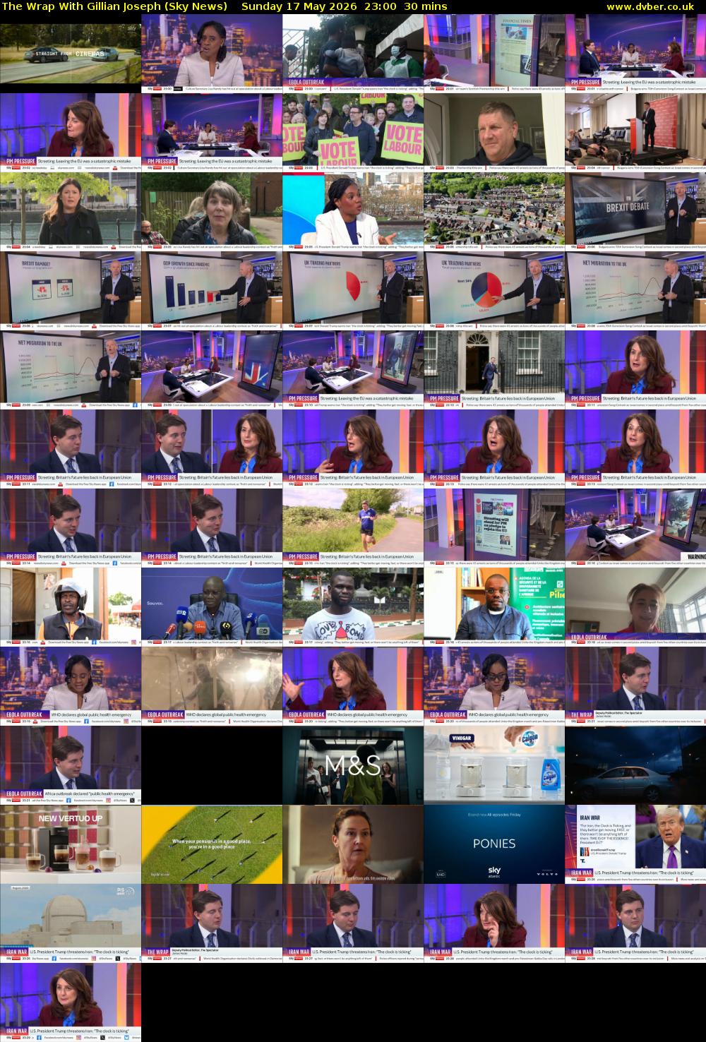The Wrap With Gillian Joseph (Sky News) Sunday 17 May 2026 23:00 - 23:30