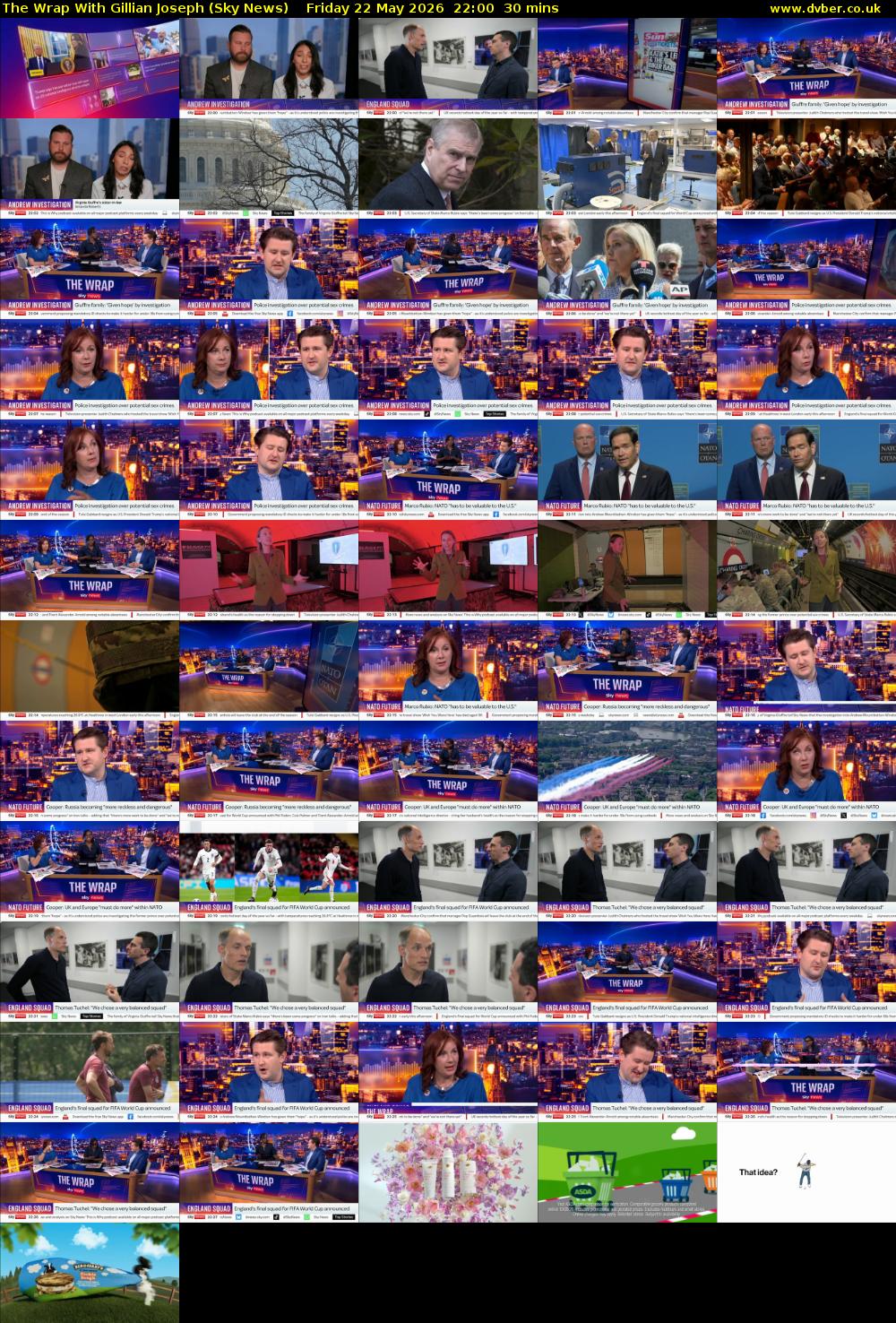 The Wrap With Gillian Joseph (Sky News) Friday 22 May 2026 22:00 - 22:30