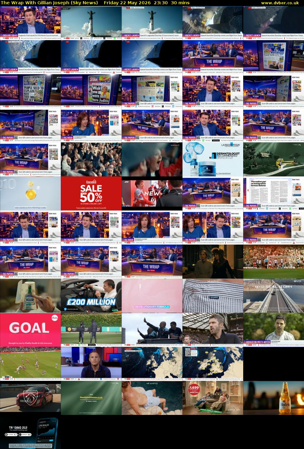 The Wrap With Gillian Joseph (Sky News) Friday 22 May 2026 22:50 - 23:50