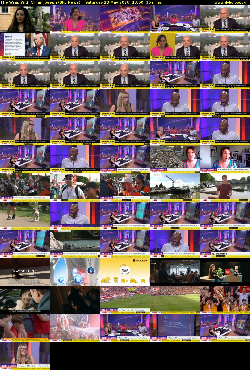 The Wrap With Gillian Joseph (Sky News) Saturday 23 May 2026 23:00 - 23:30