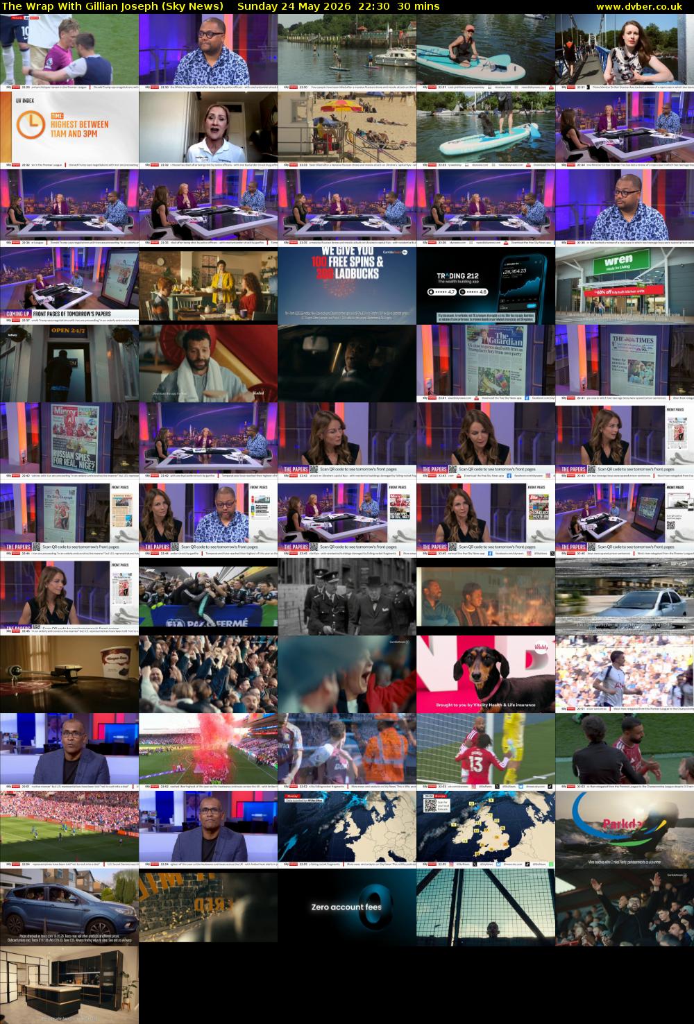 The Wrap With Gillian Joseph (Sky News) Sunday 24 May 2026 22:30 - 23:00