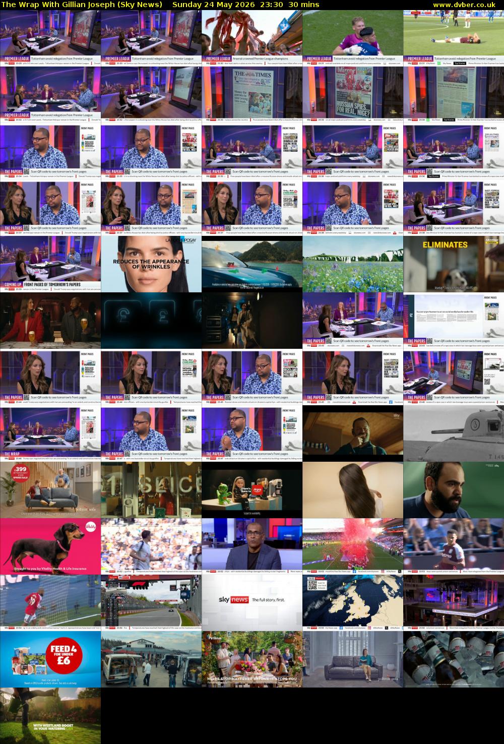 The Wrap With Gillian Joseph (Sky News) Sunday 24 May 2026 23:30 - 00:00