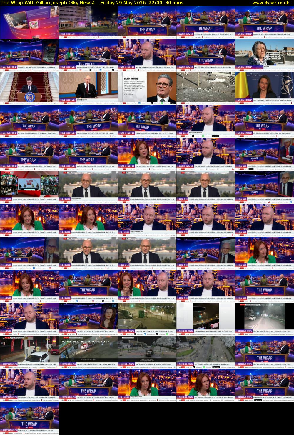 The Wrap With Gillian Joseph (Sky News) Friday 29 May 2026 22:00 - 22:30