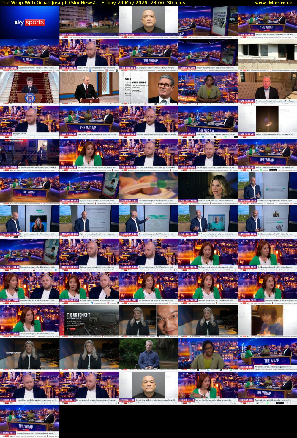 The Wrap With Gillian Joseph (Sky News) Friday 29 May 2026 23:00 - 23:30