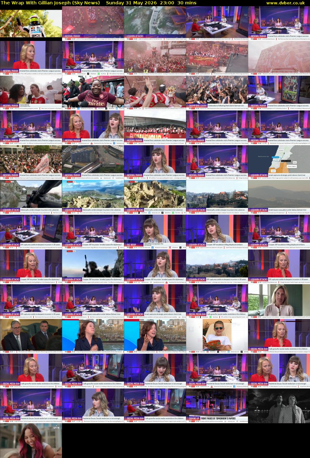 The Wrap With Gillian Joseph (Sky News) Sunday 31 May 2026 23:00 - 23:30