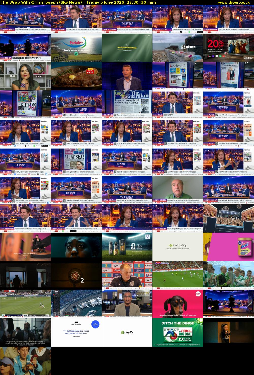 The Wrap With Gillian Joseph (Sky News) Friday 5 June 2026 22:30 - 23:00
