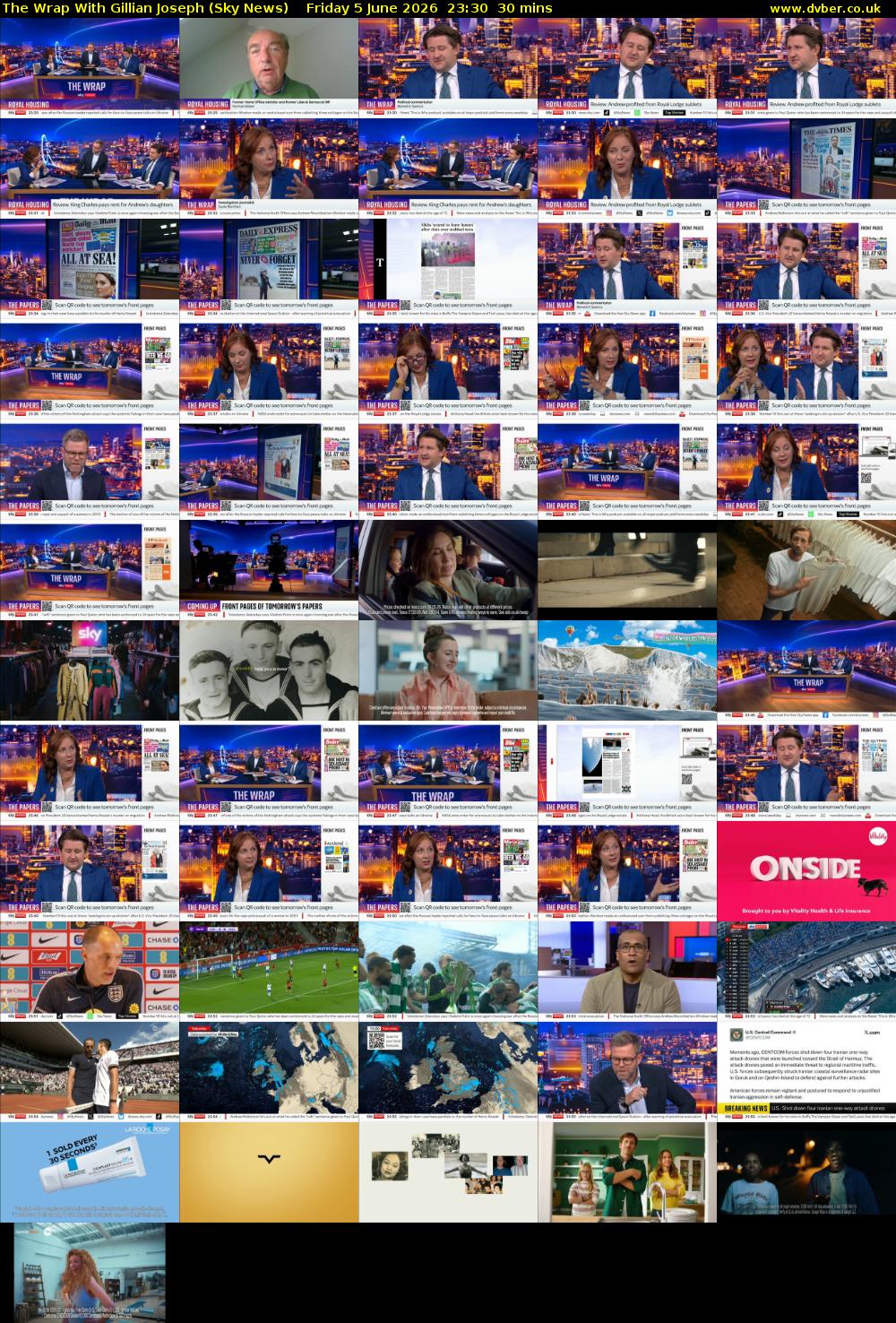 The Wrap With Gillian Joseph (Sky News) Friday 5 June 2026 23:30 - 00:00