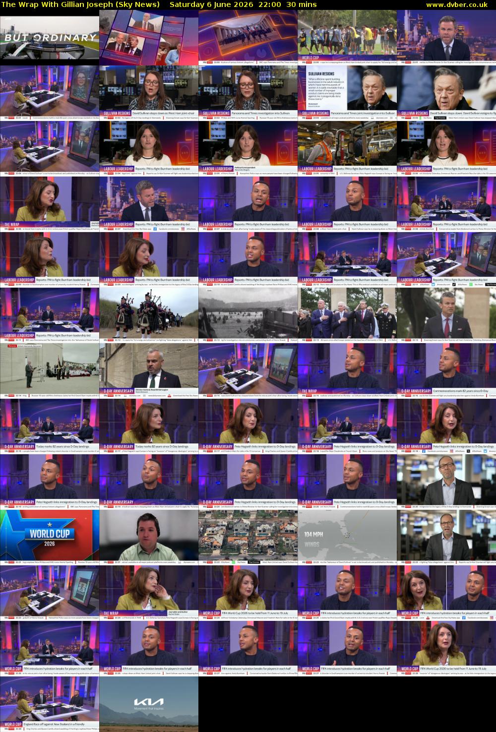 The Wrap With Gillian Joseph (Sky News) Saturday 6 June 2026 22:00 - 22:30