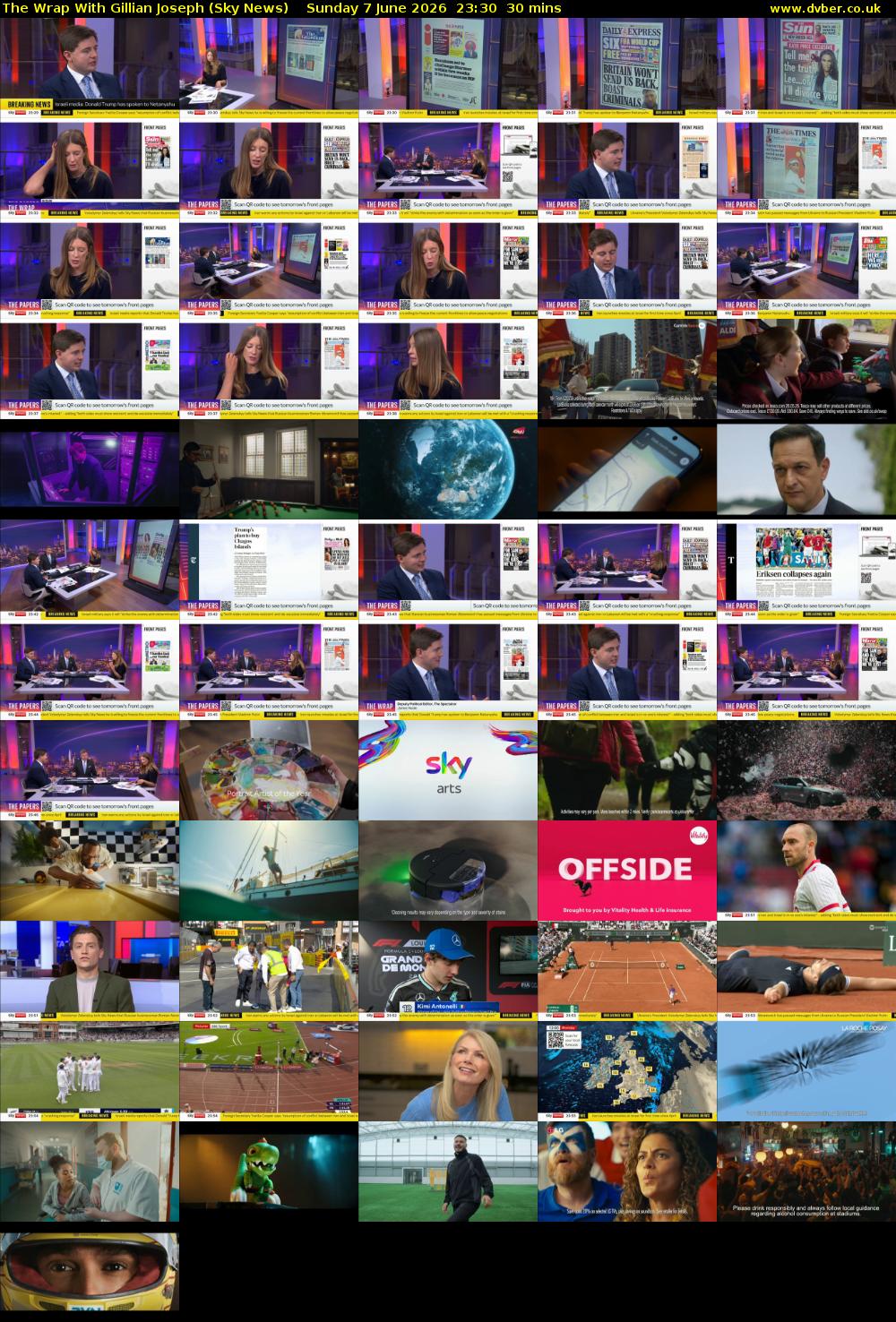 The Wrap With Gillian Joseph (Sky News) Sunday 7 June 2026 23:30 - 00:00