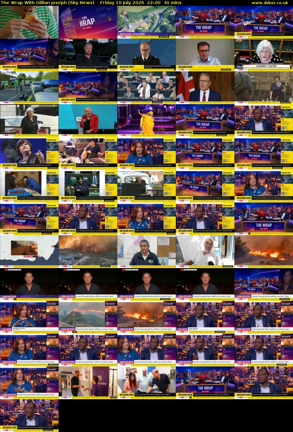 The Wrap With Gillian Joseph (Sky News) Friday 10 July 2026 22:00 - 22:30